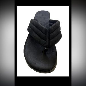 Womens Front Slip On Wedge Sandals Shoes Size 9